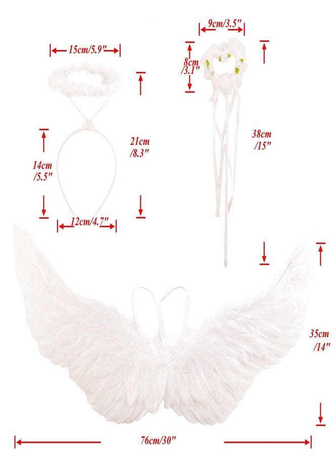 Nishine Angel Wing Halo Wand Costume Set (78x35cm) - Image 3